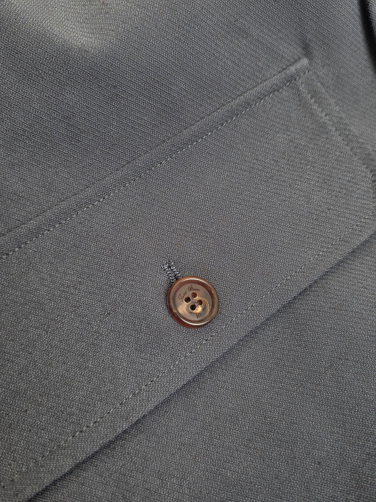 Grey Wool Plain Bomber - Men's