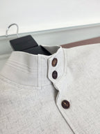 Grey Wool Plain Bomber - Men's