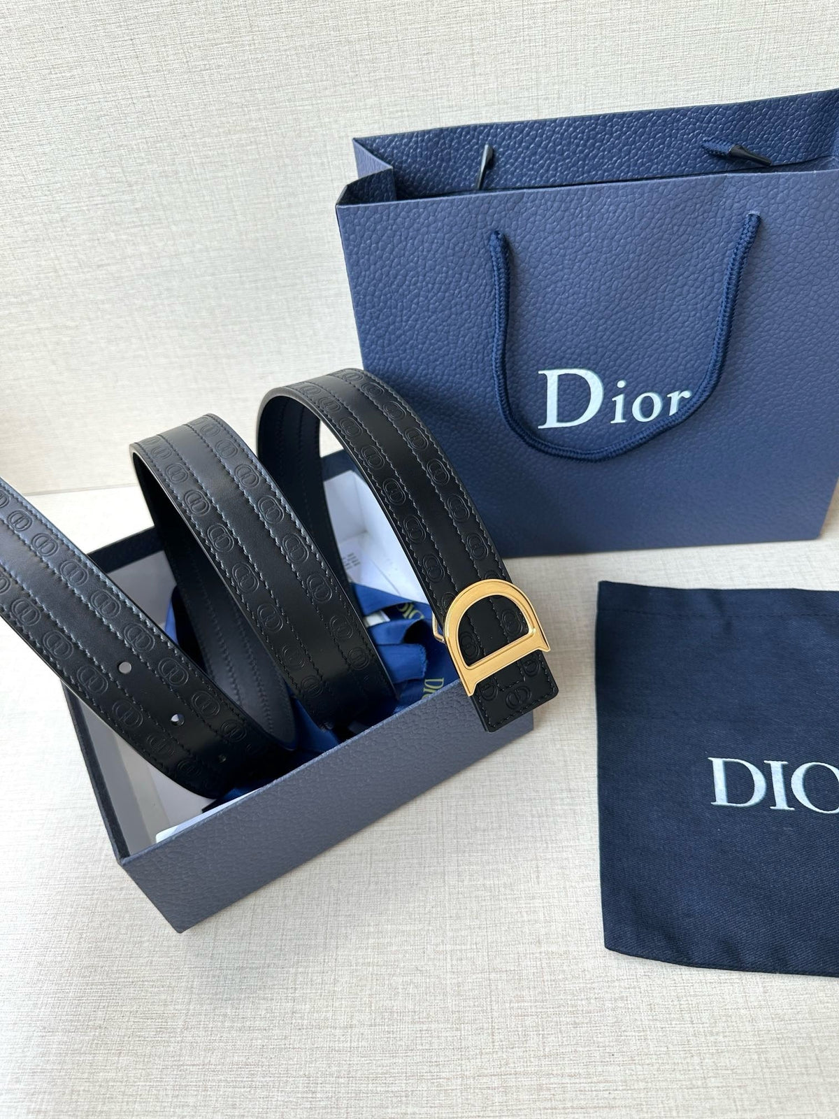 Light Grey and Black Belt