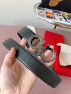Black and Silver Belt