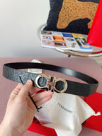 Black and Silver Belt