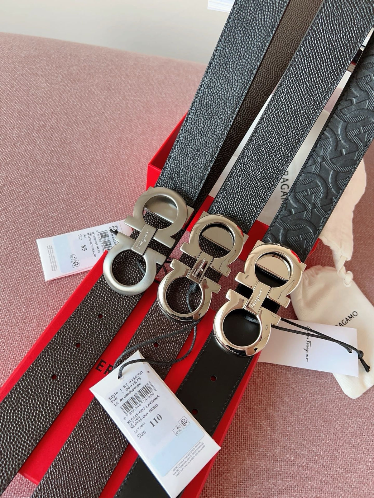 Black and Silver Belt