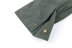 Green Nylon Plain Shirt Jacket - Men's