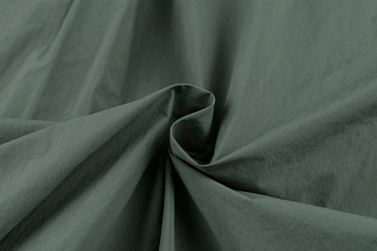 Green Nylon Plain Shirt Jacket - Men's