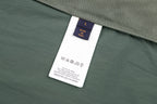 Green Nylon Plain Shirt Jacket - Men's