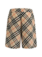 Beige Cotton Check Tailored - Men's