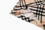 Beige Cotton Check Tailored - Men's