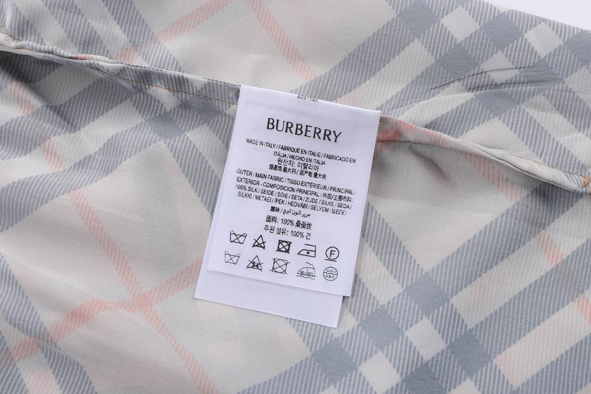 Beige Cotton Check Tailored - Men's
