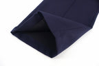 Navy Cotton Contrast Tie Wide-Leg - Men's