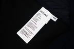 Navy Cotton Contrast Tie Wide-Leg - Men's