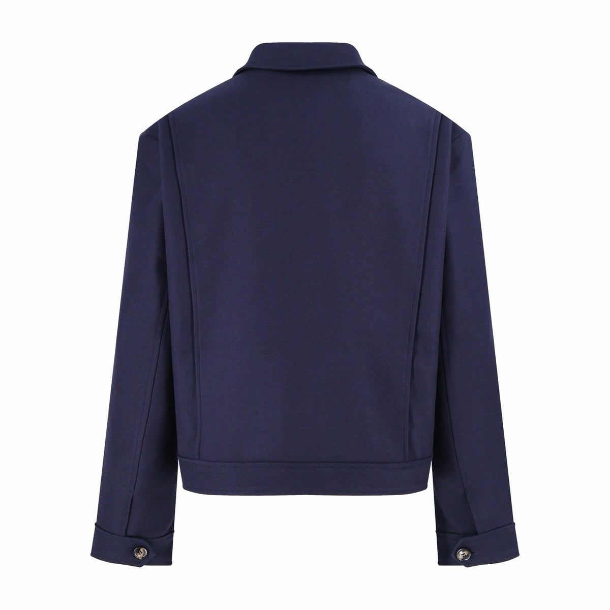 Navy Wool Patch Blouson - Men's