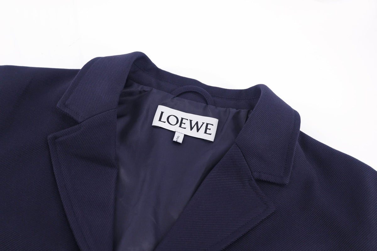Navy Wool Patch Blouson - Men's