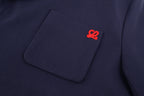 Navy Wool Patch Blouson - Men's