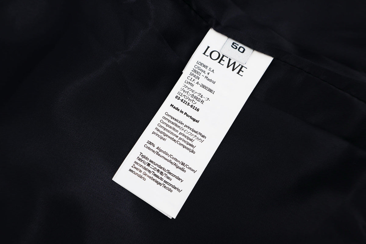 Navy Wool Patch Blouson - Men's