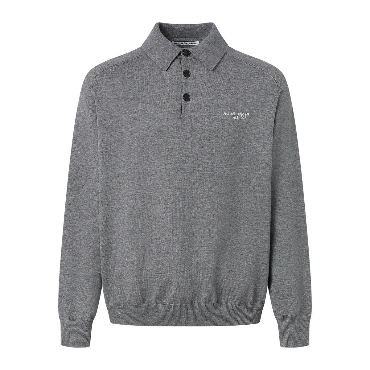 Black Cotton Chest Text Long-Sleeve - Men's