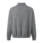 Black Cotton Chest Text Long-Sleeve - Men's