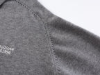Black Cotton Chest Text Long-Sleeve - Men's