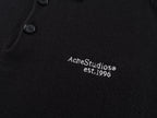 Black Cotton Chest Text Long-Sleeve - Men's