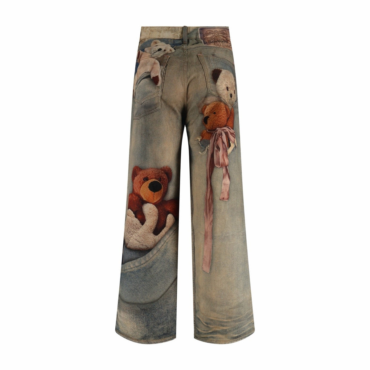 Blue Denim Print Straight - Men's