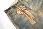 Blue Denim Print Straight - Men's