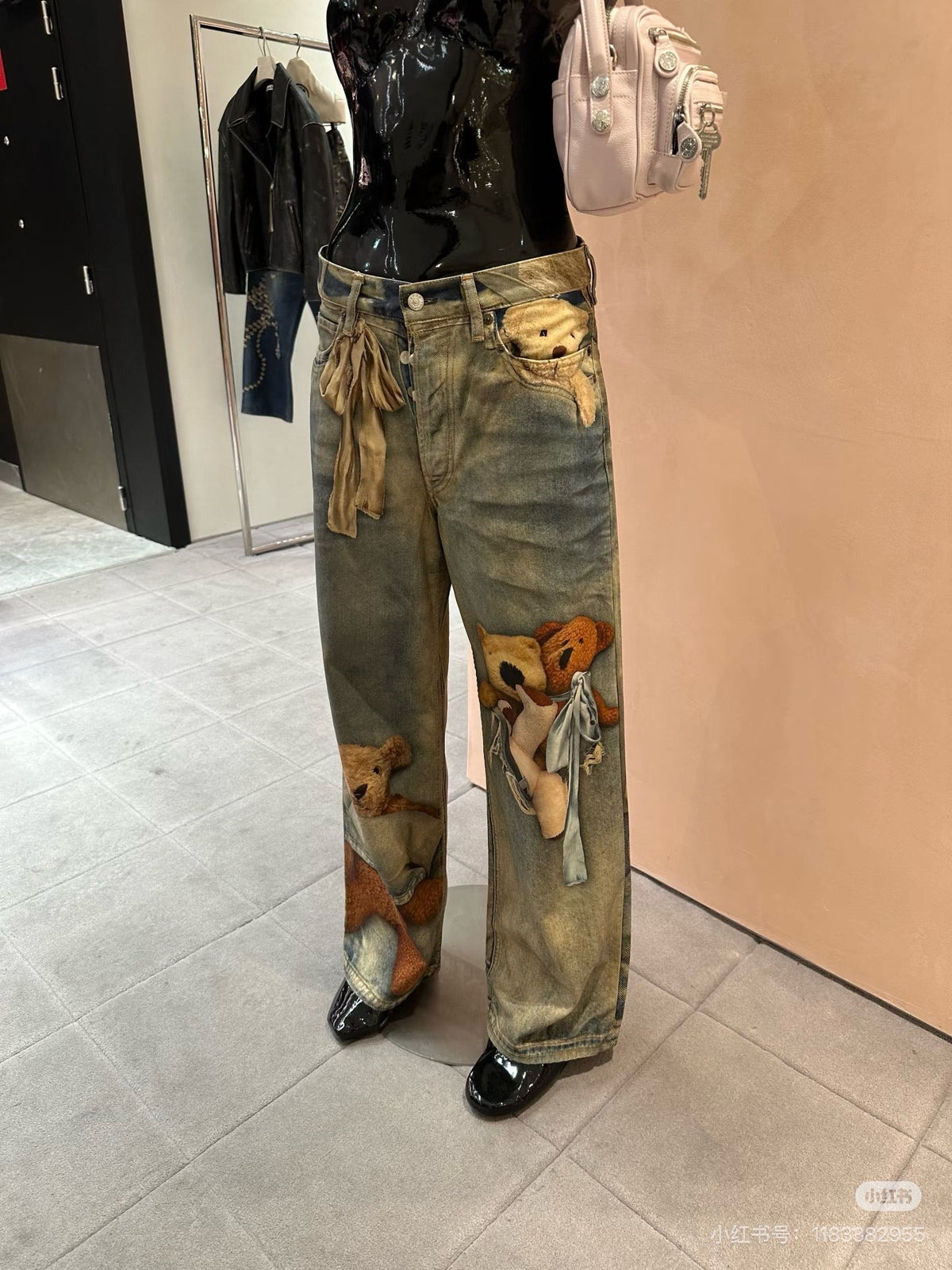 Blue Denim Print Straight - Men's