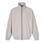 Black Nylon Stand Collar Blouson - Men's