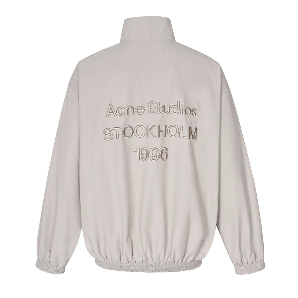 Black Nylon Stand Collar Blouson - Men's