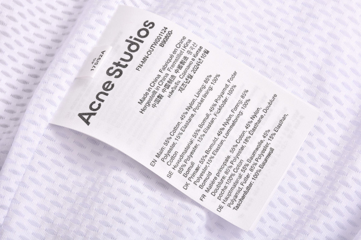 Black Nylon Stand Collar Blouson - Men's