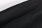 Black Nylon Stand Collar Blouson - Men's
