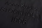 Black Nylon Stand Collar Blouson - Men's