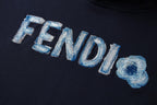 Navy Cotton Graphic Pullover - Men's