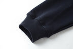 Navy Cotton Graphic Pullover - Men's
