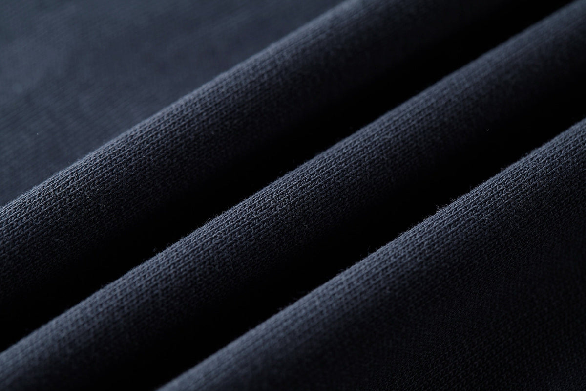 Navy Cotton Graphic Pullover - Men's