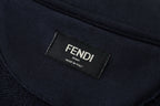 Navy Cotton Graphic Pullover - Men's