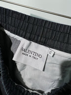 Grey Denim Tie Waist Wide-Leg - Men's