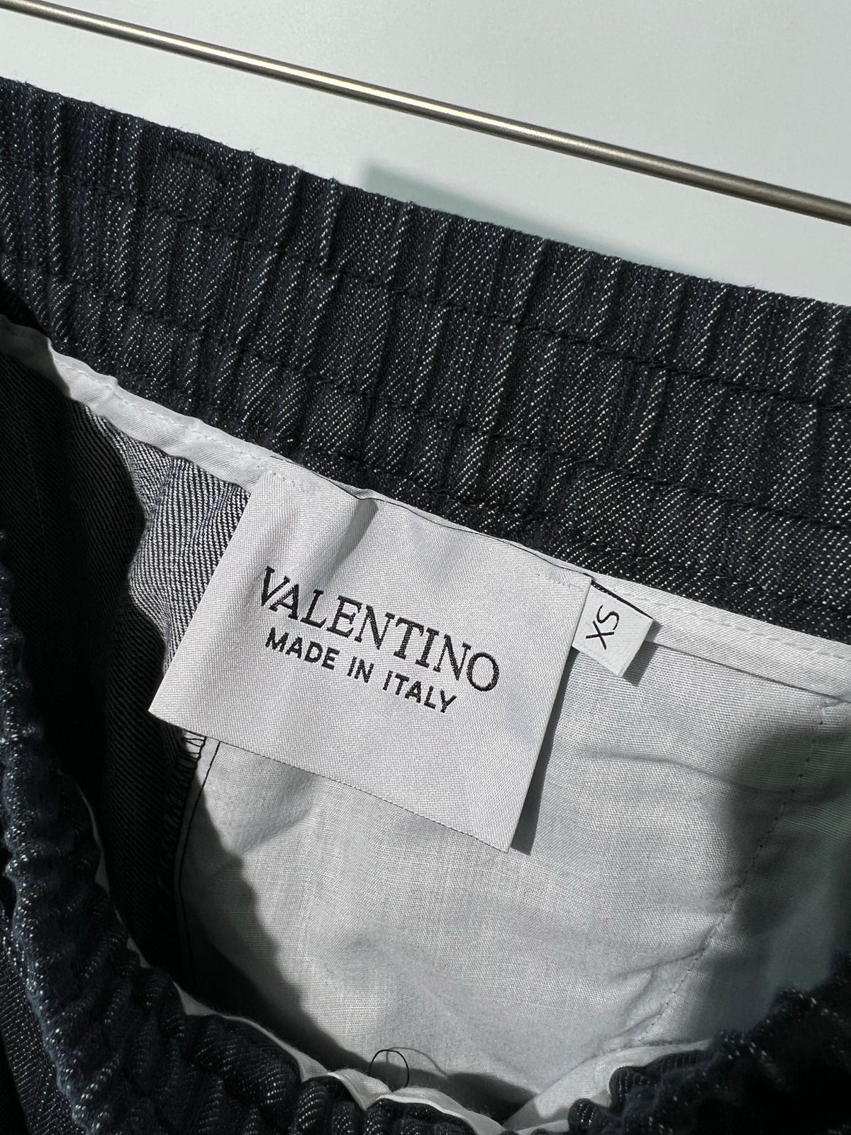 Grey Denim Tie Waist Wide-Leg - Men's