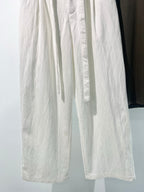 Grey Denim Tie Waist Wide-Leg - Men's
