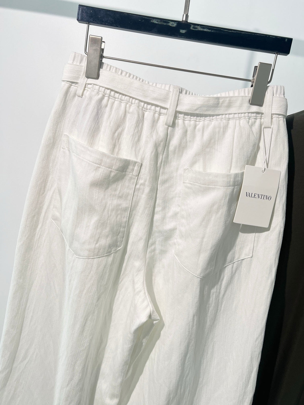 Grey Denim Tie Waist Wide-Leg - Men's