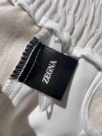 Cream Cotton Drawstring Joggers - Women's
