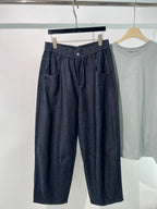 Blue Denim Plain Wide-Leg - Men's