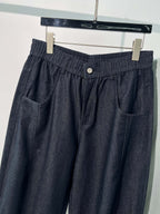 Blue Denim Plain Wide-Leg - Men's