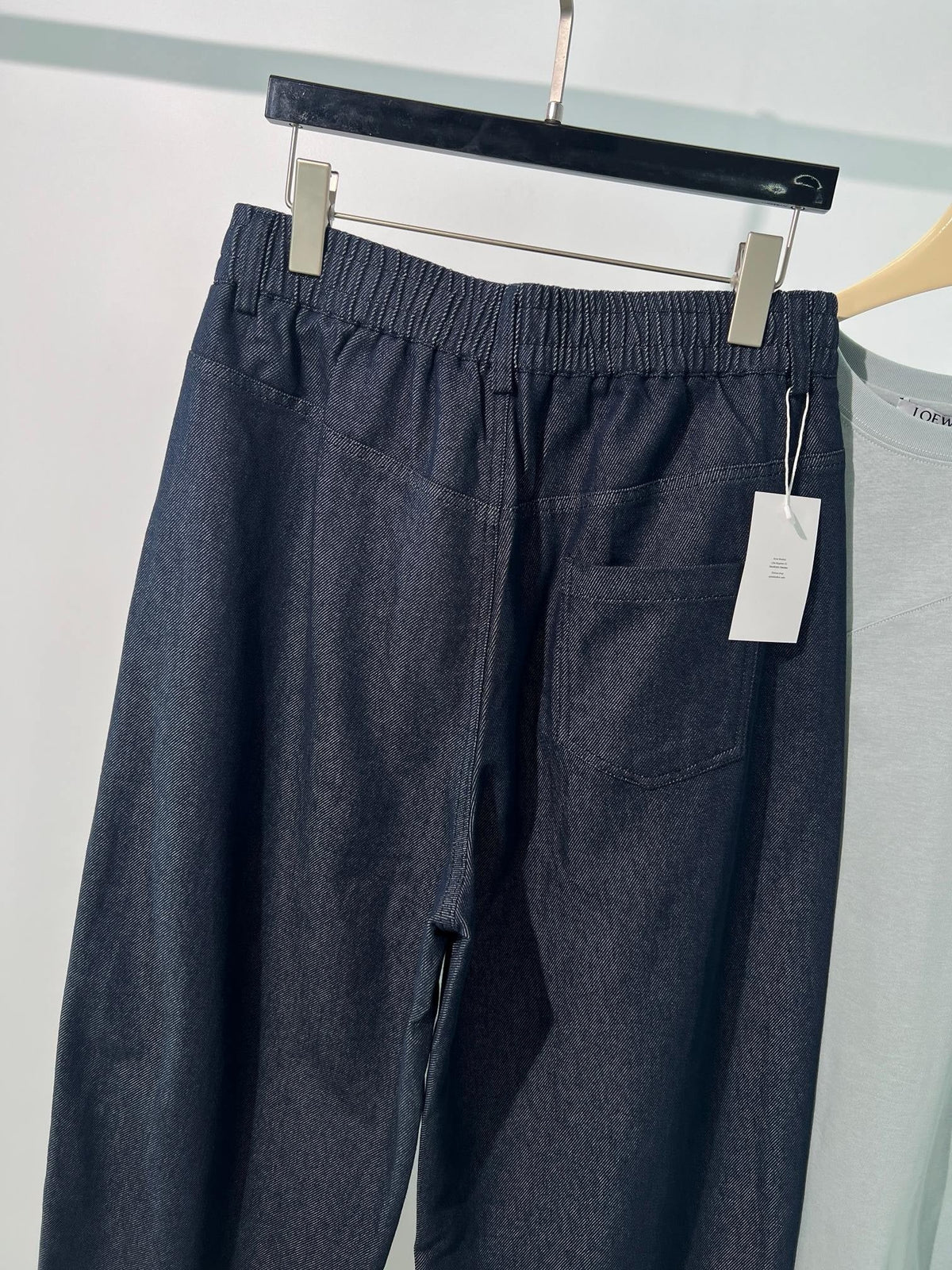 Blue Denim Plain Wide-Leg - Men's