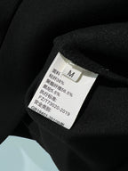 Black Cotton Small Logo Crewneck - Men's