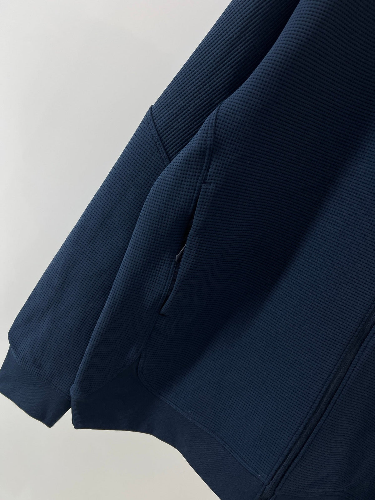 Navy Cotton Plain Hooded - Men's