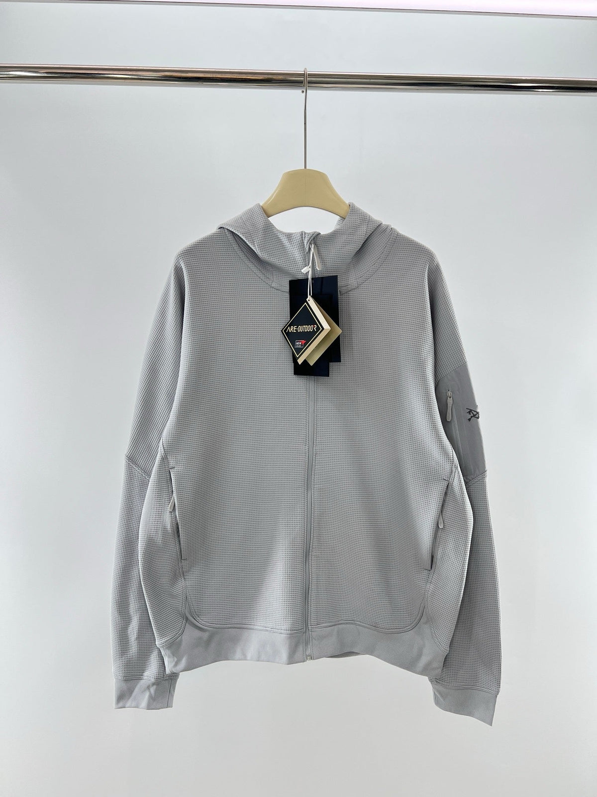 Navy Cotton Plain Hooded - Men's