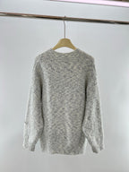 Red Wool Plain Crewneck - Men's