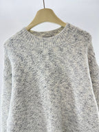 Red Wool Plain Crewneck - Men's