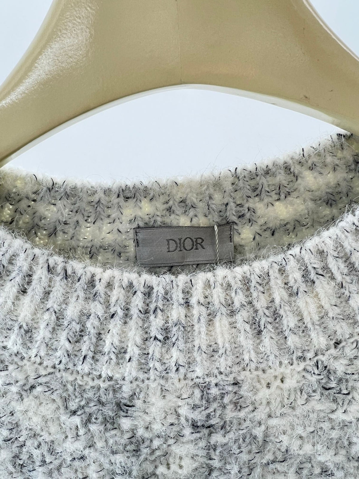 Red Wool Plain Crewneck - Men's