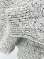 Red Wool Plain Crewneck - Men's