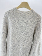 Red Wool Plain Crewneck - Men's